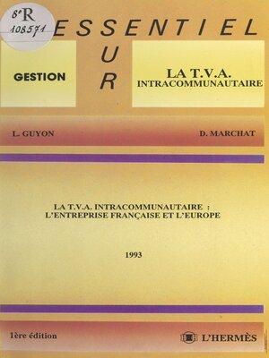 cover image of La TVA intracommunautaire